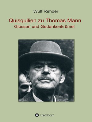 cover image of Quisquilien zu Thomas Mann